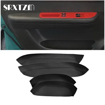  Для Suzuki Swift 2005 2006 2007 2008 2009 2010 2011 2012 Автомобильная дверная ручка Панель подлокотника Кожаный чехол из микрофибры Защитная отделка