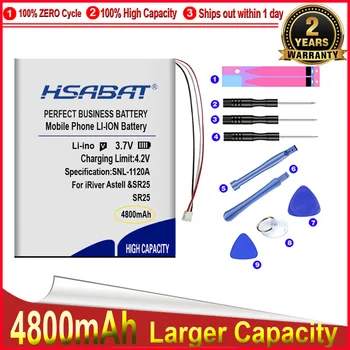  HSABAT 0 Cycle 4800 мАч SR25 Батарея для iRiver Astell & Kern SR25 SR15 PL685065 Высококачественный сменный аккумулятор