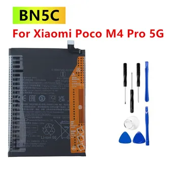  BN5C Оригинальный аккумулятор для Xiaomi Poco M4 Pro 5G 5000 мАч High Qulity BN 5C Bateria с инструментами и кодом отслеживания