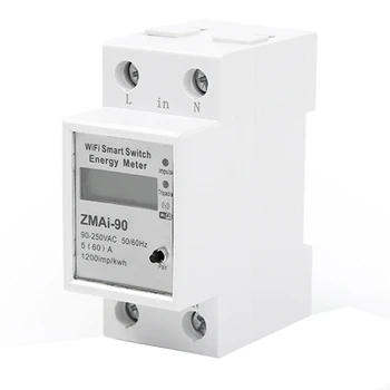  Tuya WIFI Smart Switch Счетчик энергии Телефон Умный дистанционный переключатель счетчика Таймер мощности Ваттметр Напряжение Монитор тока