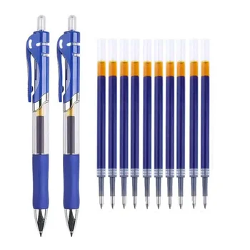   комплект выдвижных больших стержней черный/красный/синий шариковая ручка мм для пишущей ручки Офисные школьные принадлежности Чернильные ручки Емкость 0,5
