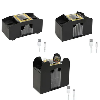  1-6 колод Автоматический перетасовщик карт USB/аккумулятор Электрическая тасующая машина