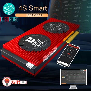 DALY Smart 4S 12V Lifepo4 Плата защиты литиевой батареи 3,2 В BMS Интеллектуальный пуск 80 А 100 А 120 А 150 А 200 А 250 А Непрерывный