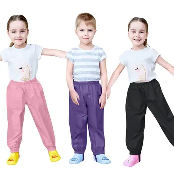  2023 Водонепроницаемые детские брюки Грязь Детские тонкие ветрозащитные и дышащие наружные брюки от дождя Pantalones Niña Брюки для девочек