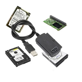  3in1 USB 2.0 IDE SATA 5.25 S-ATA 2.5 3.5 Жесткий диск Диск HDD Адаптер Кабель для ПК Ноутбук Конвертер