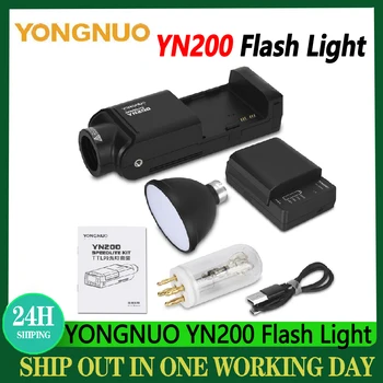  YONGNUO YN200 Вспышка Speedlite TTL HSS 2.4G 200 Вт Литиевая батарея с триггером 560TX Pro USB Type C для камеры Canon Nikon