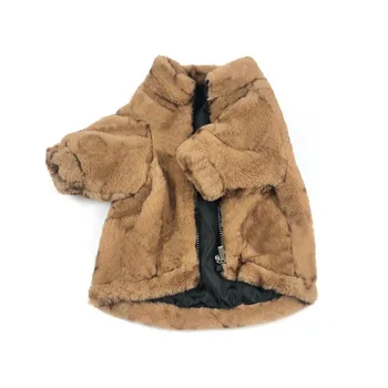  Флисовая шерсть для собак Флисовая куртка для щенков Теплая куртка для собак Терьер Бульдог Тедди Мопс Чихуахуа ropa perro Роскошная зимняя шуба для собак