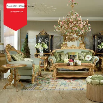  Изготовленный на заказ европейский диван французский чайный стол с резьбой по массиву дерева, роскошная вилла, комбинация гостиной