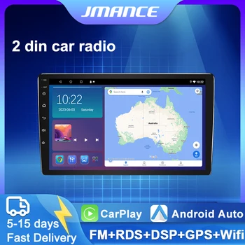  JMANCE 2+32G Автомагнитола 2din Android Мультимедийный видеоплеер Беспроводной CarPlay Android Auto GPS Wi-Fi для VW Nissan Toyota KIA