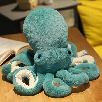  Популярная кукла осьминога плюшевая игрушка милая девочка-осьминог спящая большая подушка музей океана сувенирный магазин праздничный подарок милый плюшевый