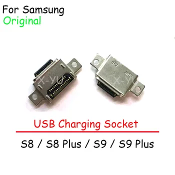  10 шт. Оригинал для Samsung S8 S9 Plus G950 G955 G960 G965 Note 9 N960 USB Разъем для зарядки Штекер док-станция Разъем