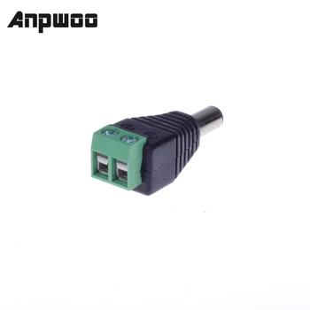  ANPWOO 100 шт./лот 2,1 мм x 5,5 мм женский штекерный адаптер питания постоянного тока для камеры видеонаблюдения