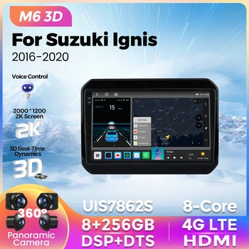  M6 3D Pro Plus для Suzuki Ertiga 2018 2019 2020 Автомагнитола Мультимедийный плеер GPS Навигация AI Voice Carplay Авторадио Стерео BT