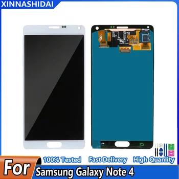   Протестированный дисплей Высокое качество ЖК-дисплей для Samsung Galaxy Note 4 LCD N910 Сенсорный экран Дигитайзер в сборе для SM-N910A N910F