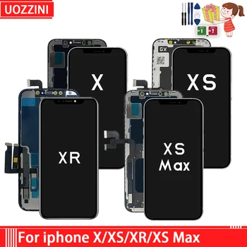  AMOLED ЖК-дисплей для iphone X XR XS MAX Дисплей Сенсорный экран Протестирован Хорошие запасные части для iPhone X XR XS Max LCD с 3D сенсорным экраном
