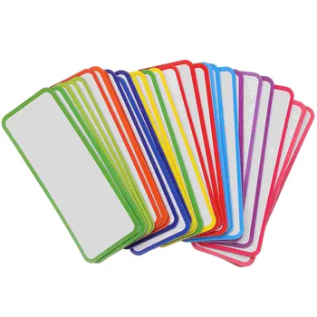  Магнитные этикетки Наклейки на белую доску Магниты на холодильник Стираемые бирки с именами карт Цветные
