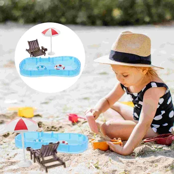   Миниатюрный пляжный стул для бассейна Аксессуары для детского игрового домика