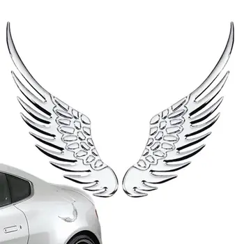  Eagle Wings Для Автомобильных Наклеек 3D Металлические Наклейки Клей Автомобильные Крылья Эмблемы Стильные Автомобильные Аксессуары Металл Орлиные Крылья Декор