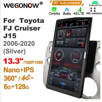  Вращающийся 1920 * 1080 13,3 дюйма Ownice Android10.0 Авто Мультимедиа для Toyota FJ Cruiser J15 2006-2020 Авто Радио Аудио 4G 360 Оптический
