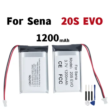  1200 мАч Батарея для Sena 20S EVO Шлем Гарнитура Наушники Аккумулятор Аккумулятор AKKU + Бесплатный инструмент