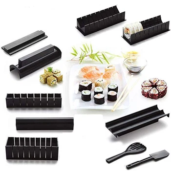  Sushi Maker Tool - Набор для приготовления суши | 10шт DIY Набор для приготовления суши | Форма для рисовых рулетов | Домашняя кухня Su
