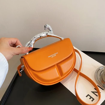  Маленькая полукруглая сумка через плечо для женщин Высококачественная сумка и кошелек люксового бренда Дизайнерская кожаная сумка через плечо 7 цветов
