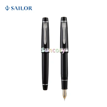  Перьевая ручка Sailor Professional Gear Gold Черное среднее перо 11-2517-420, Professional Gear II Серебристый, черный, 11-2518-420