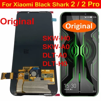  Оригинальный ЖК-дисплей Amoled для Xiaomi Black Shark 2 / 2 Pro Экран Дисплей Сенсорная панель Дигитайзер в сборе Стеклянный датчик Лучший Pantalla