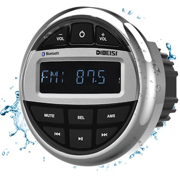  Водонепроницаемый Морской Стерео Bluetooth Радио Мотоцикл Аудио Лодка Авто MP3 Плеер Автоматическая Звуковая Система FM AM Приемник Для SPA UTV ATV