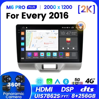  Для Suzuki Every Wagon 2015 2016+ Авто Мультимедийный Дисплей Сенсорный Экран DSP Стерео Радио Android 12 2K QLED M6 Pro Plus Мэйнфрейм