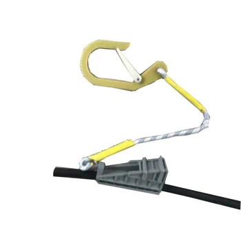   Защитный крючок Изолированный шелковый веревочный кабель Веревка против падения Электрический тяговый канат Наружная изолированная влагозащищенная подвесная веревка