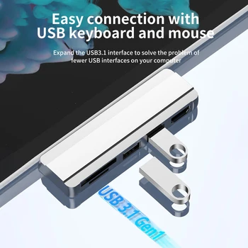  Док-станция USB HUB 3.0 для Microsoft Surface Pro 3/4/5 на порт USB3.0 HDMI-совместимый SD/TF считыватель Разветвитель
