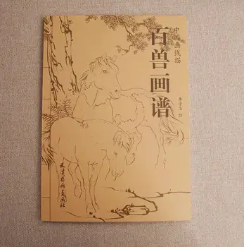  Китайская живопись линейный рисунок / Звериная живопись часы свиньи спектр / Нулевой базовый учебник по живописи