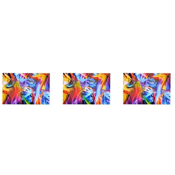  3X Rainbow Flames Гидрографическая пленка Гидротрансферная пленка Гидропогружная пленка 50 см x 100 см
