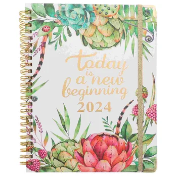 Блокнот для ежедневников Блокнот для ежедневников 2024 Ежедневник Coil Notebook Многофункциональная книга по планированию