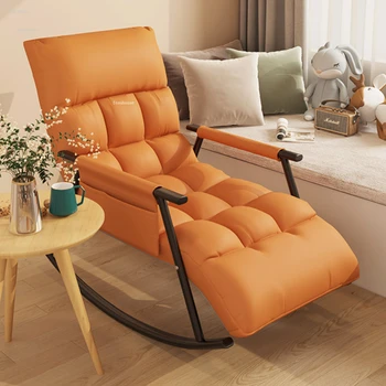  Nordic Light Роскошные кресла для гостиной Ленивый диван Мебель для гостиной Досуг Балкон Сон Кресло-качалка с подлокотниками C