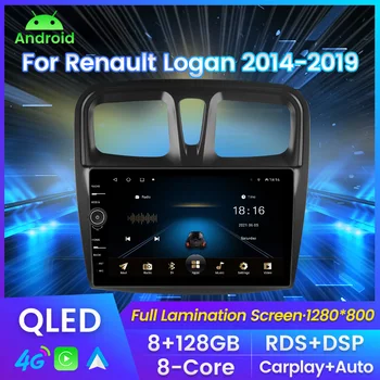  MLOVELIN QLED Android 11 1280*800P 8G 128G Автомагнитола для Renault Kaptur 2016-2019 Carplay RDS DSP Android Auto Stereo WiFi 4G