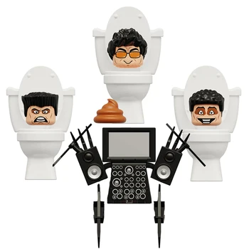  KDL821 Туалетная игра Телесериал Человек Мини Собранные строительные блоки Пластиковые фигурки Детские игрушки Juguetes