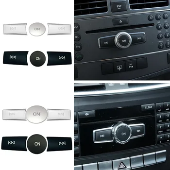  Car Volume ON Кнопки Обложка Наклейки Отделка Fit Для Mercedes Benz A B C ML CLS Class W204 GLK X204 E Class W212 Автоаксессуары