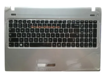  Оригинальная клавиатура ноутбука Reboto, совместимая с SAMSUNG NP-Q530 US Layout BA75-02669A с серебристой рамкой для рук Высокое качество