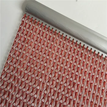   Высококачественный алюминиевый занавес красного цвета для выставки осень по индивидуальному заказу