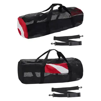  Сетчатая сумка 37 дюймов x 13 дюймов x 13 дюймов с ручкой Прочная сумка для подводного плавания Активный отдых на свежем воздухе Водные виды спорта Рыбалка Серфинг