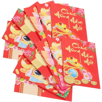  Вьетнамский Новый год Красные конверты Год Дракон Хун Бао Красные конверты 2024 Счастливые деньги Конверты Красный пакет Весенний фестиваль