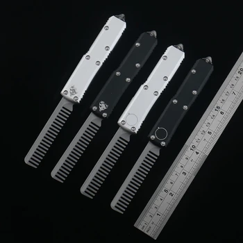 Версия DQF MiRo-серебристый белый MTX85 Карманный нож Утилитарные инструменты EDC Кухонные ножи 6061-T6 Авиационный алюминиевый сплав D2 EDC Инструменты