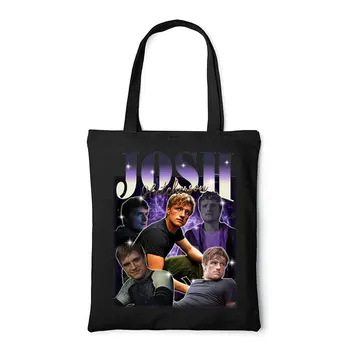  Josh Hutcherson 90-е Основные сумки для покупок Женские сумки Сумка для покупок Забавная сумка Модные повседневные сумки Тканая сумка Эко ткань