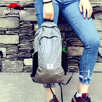  Naturehike Сверхлегкий складной рюкзак Портативный открытый водонепроницаемый рюкзак Альпинизм Кожа Рюкзак Путешествия Спортивная школьная сумка