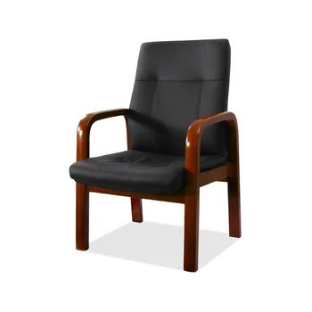  Новый кожаный стул в китайском стиле Офисное кресло государственного предприятия Компьютерное кресло для сотрудников Офисный стол Комбинация стульев