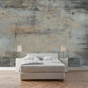 Абстрактное искусство ретро текстура дерева бетонная стена 3D гостиная спальня пользовательские самоклеящиеся обои фреска