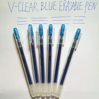  VCLEAR Гелевая ручка 6 шт. Синяя стираемая чернильная ручка 6 шт. Гелевая стираемая ручка Подарок Волшебная письменная гелевая ручка Студенческие канцелярские