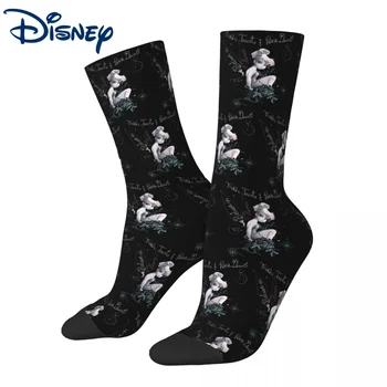  Осень-зима Хип-хоп Мужские женские носки Питер Пэн Tinker Bell Believe Носки Disney Дышащие средние трубчатые носки